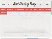 Tablet Screenshot of bibleteachingtoday.com